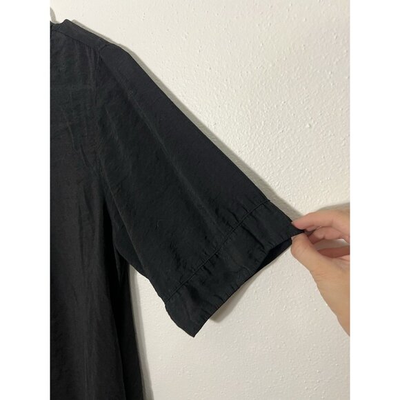 Cut Loose Black Dress Size Small Lagenlook Pockets - Picture 6 of 15